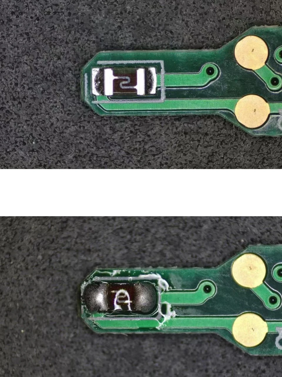 Supplied precision electronic component sample used for process discussion